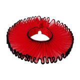 Maxbell Elizabethan Clown Neck Ruffle Sturdy Costume Accessory for Prop Party Gothic Red