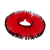 Maxbell Elizabethan Clown Neck Ruffle Sturdy Costume Accessory for Prop Party Gothic Red
