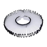 Maxbell Elizabethan Clown Neck Ruffle Sturdy Costume Accessory for Prop Party Gothic White Black