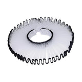 Maxbell Elizabethan Clown Neck Ruffle Sturdy Costume Accessory for Prop Party Gothic White Black