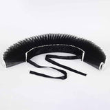 Maxbell Elizabethan Clown Neck Ruffle Sturdy Costume Accessory for Prop Party Gothic Black