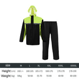 Maxbell Rain Suit Visibility Reflective Lightweight Hooded Raincoat for Camping Farm XXL