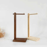 Maxbell Purse Holder Multipurpose Wood Jewelry Holder for Countertop Retail Showroom light brown