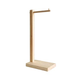 Maxbell Purse Holder Multipurpose Wood Jewelry Holder for Countertop Retail Showroom light brown