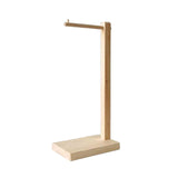 Maxbell Purse Holder Multipurpose Wood Jewelry Holder for Countertop Retail Showroom light brown