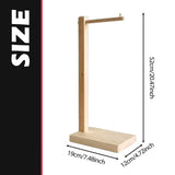 Maxbell Purse Holder Multipurpose Wood Jewelry Holder for Countertop Retail Showroom light brown