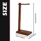 Maxbell Purse Holder Multipurpose Wood Jewelry Holder for Countertop Retail Showroom dark brown