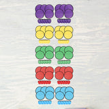 Maxbell 10 Pieces Folding Fans Portable for Performance Wedding DIY Outdoor Activity Violet