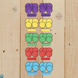 Maxbell 10 Pieces Folding Fans Portable for Performance Wedding DIY Outdoor Activity Violet