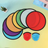 Maxbell 10 Pieces Folding Fans Portable for Performance Wedding DIY Outdoor Activity Violet