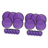 Maxbell 10 Pieces Folding Fans Portable for Performance Wedding DIY Outdoor Activity Violet
