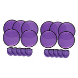Maxbell 10 Pieces Folding Fans Portable for Performance Wedding DIY Outdoor Activity Violet