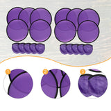 Maxbell 10 Pieces Folding Fans Portable for Performance Wedding DIY Outdoor Activity Violet