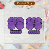 Maxbell 10 Pieces Folding Fans Portable for Performance Wedding DIY Outdoor Activity Violet