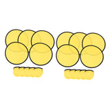 Maxbell 10 Pieces Folding Fans Portable for Performance Wedding DIY Outdoor Activity Yellow