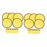 Maxbell 10 Pieces Folding Fans Portable for Performance Wedding DIY Outdoor Activity Yellow