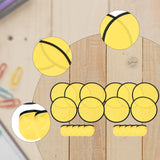 Maxbell 10 Pieces Folding Fans Portable for Performance Wedding DIY Outdoor Activity Yellow