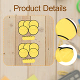 Maxbell 10 Pieces Folding Fans Portable for Performance Wedding DIY Outdoor Activity Yellow