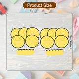 Maxbell 10 Pieces Folding Fans Portable for Performance Wedding DIY Outdoor Activity Yellow