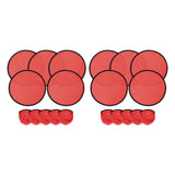 Maxbell 10 Pieces Folding Fans Portable for Performance Wedding DIY Outdoor Activity Red