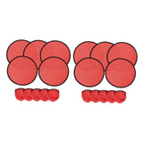 Maxbell 10 Pieces Folding Fans Portable for Performance Wedding DIY Outdoor Activity Red