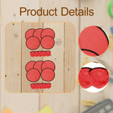 Maxbell 10 Pieces Folding Fans Portable for Performance Wedding DIY Outdoor Activity Red