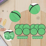 Maxbell 10 Pieces Folding Fans Portable for Performance Wedding DIY Outdoor Activity Green