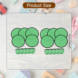 Maxbell 10 Pieces Folding Fans Portable for Performance Wedding DIY Outdoor Activity Green