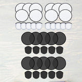 Maxbell 10 Pieces Foldable Flying Disc Fans Fun DIY for Travel Festival Party Favors white