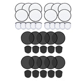 Maxbell 10 Pieces Foldable Flying Disc Fans Fun DIY for Travel Festival Party Favors white