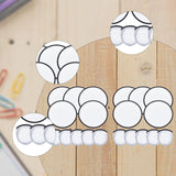 Maxbell 10 Pieces Foldable Flying Disc Fans Fun DIY for Travel Festival Party Favors white