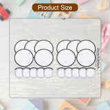 Maxbell 10 Pieces Foldable Flying Disc Fans Fun DIY for Travel Festival Party Favors white