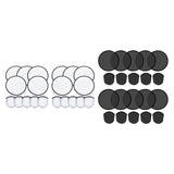 Maxbell 10 Pieces Foldable Flying Disc Fans Fun DIY for Travel Festival Party Favors white