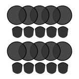 Maxbell 10 Pieces Foldable Flying Disc Fans Fun DIY for Travel Festival Party Favors black