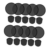 Maxbell 10 Pieces Foldable Flying Disc Fans Fun DIY for Travel Festival Party Favors black