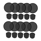 Maxbell 10 Pieces Foldable Flying Disc Fans Fun DIY for Travel Festival Party Favors black