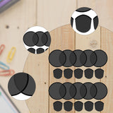 Maxbell 10 Pieces Foldable Flying Disc Fans Fun DIY for Travel Festival Party Favors black