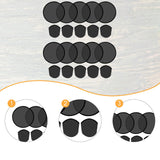 Maxbell 10 Pieces Foldable Flying Disc Fans Fun DIY for Travel Festival Party Favors black