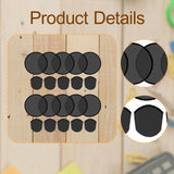 Maxbell 10 Pieces Foldable Flying Disc Fans Fun DIY for Travel Festival Party Favors black