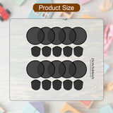 Maxbell 10 Pieces Foldable Flying Disc Fans Fun DIY for Travel Festival Party Favors black