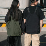 Maxbell Outdoor Vest Bag Strap Fishing Vest Comfort Workwear for Photo Climbing Work Black