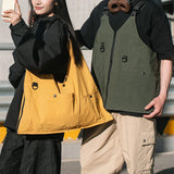 Maxbell Outdoor Vest Bag Strap Fishing Vest Comfort Workwear for Photo Climbing Work Yellow