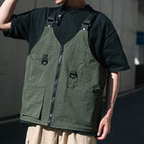 Maxbell Outdoor Vest Bag Strap Fishing Vest Comfort Workwear for Photo Climbing Work Green