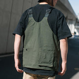 Maxbell Outdoor Vest Bag Strap Fishing Vest Comfort Workwear for Photo Climbing Work Green