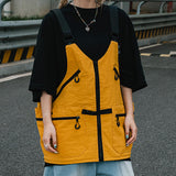 Maxbell Fly Fishing Vest Pack Jacket for Outdoor Activities Hiking for Men and Women Yellow