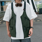 Maxbell Fly Fishing Vest Pack Jacket for Outdoor Activities Hiking for Men and Women Dark Green