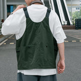 Maxbell Fly Fishing Vest Pack Jacket for Outdoor Activities Hiking for Men and Women Dark Green