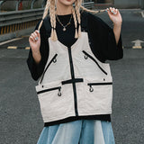 Maxbell Fly Fishing Vest Pack Jacket for Outdoor Activities Hiking for Men and Women White