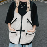 Maxbell Fly Fishing Vest Pack Jacket for Outdoor Activities Hiking for Men and Women White