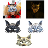 Maxbell Fox Mask Photo Props Accessory Practical Animal Face Mask for Animal Cosplay Black